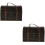 2Stk Holz Schmuckbox Desktop Organizer Retro 6