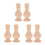 6Pcs Solid Wood Staircase Finials in Khaki for Elegant Home Decoration 4
