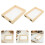4Pcs Durable Natural Wood Screen Frame for Handmade Paper Craft 9