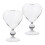 4Pcs Beautiful Transparent Heart-Shaped Cocktail Glass Cups for Party 1