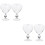 4Pcs Beautiful Transparent Heart-Shaped Cocktail Glass Cups for Party 6