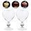 4Pcs Beautiful Transparent Heart-Shaped Cocktail Glass Cups for Party 10