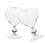 4Pcs Beautiful Transparent Heart-Shaped Cocktail Glass Cups for Party 11