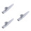 3Pcs Silver Aluminum Ukulele Kazoo Voice 7