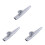 3Pcs Silver Aluminum Ukulele Kazoo Voice 2