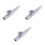 3Pcs Silver Aluminum Ukulele Kazoo Voice 3