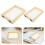 4Pcs Durable Natural Wood Screen Frame for Handmade Paper Craft 8