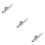 3Pcs Silver Aluminum Ukulele Kazoo Voice 9