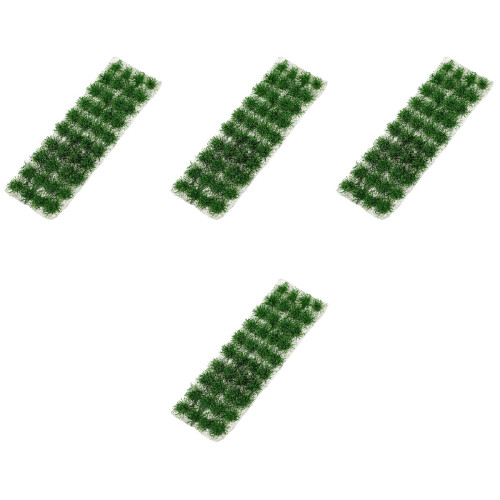 Fake Grass Tuft Decor Green Plastic Grass Cluster for Weddings 2