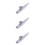 3Pcs Silver Aluminum Ukulele Kazoo Voice 8