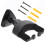 2Sets Stable Black Guitar Wall Hanger Metal Plastic Ukulele Rack 2
