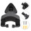 2Sets Stable Black Guitar Wall Hanger Metal Plastic Ukulele Rack 11