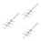 12Pcs Laboratory Rubber Plug Drilling Tool Silver Iron Puncher 8