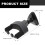 2Sets Stable Black Guitar Wall Hanger Metal Plastic Ukulele Rack 10