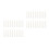 100Pcs Lightweight White Plastic Tape Holders for Office and Home 6