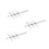 12Pcs Laboratory Rubber Plug Drilling Tool Silver Iron Puncher 10