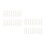 100Pcs Lightweight White Plastic Tape Holders for Office and Home 7