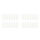 100Pcs Lightweight White Plastic Tape Holders for Office and Home 4