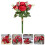 2Stk Rote Künstliche Blumenstrauß Hochzeit 11
