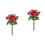 2Stk Rote Künstliche Blumenstrauß Hochzeit 6