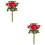 2Stk Rote Künstliche Blumenstrauß Hochzeit 8
