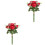 2Stk Rote Künstliche Blumenstrauß Hochzeit 5