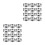 24Pcs Stainless Steel Pizza Saucing Rings Silver Kitchen Bakeware Tool 10