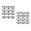 24Pcs Stainless Steel Pizza Saucing Rings Silver Kitchen Bakeware Tool 9