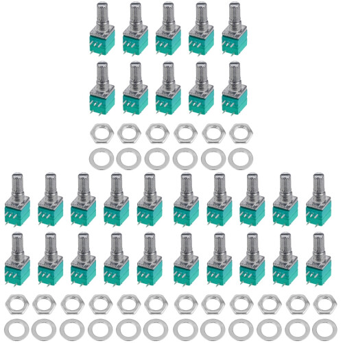 30Pz Potenziometro Audio Singolo Verde 5K Robusto E Preciso 2