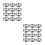 24Pcs Stainless Steel Pizza Saucing Rings Silver Kitchen Bakeware Tool 7