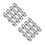 24Pcs Stainless Steel Pizza Saucing Rings Silver Kitchen Bakeware Tool 6