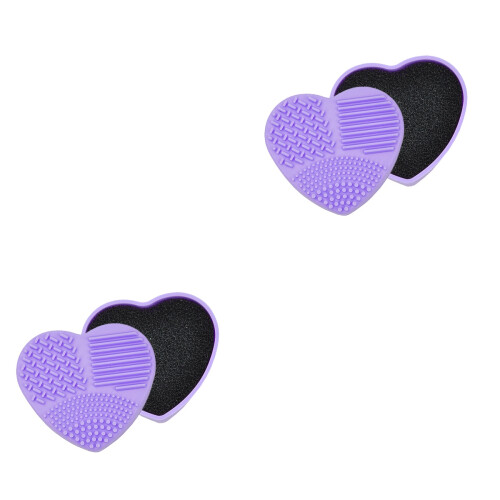 2Pz Box Occhi Spugna Doppio Uso Viola Portatile 2