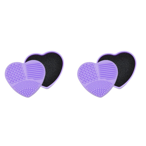 2Pz Box Occhi Spugna Doppio Uso Viola Portatile 1