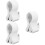 3Pz Clip Microfono Bianco Regolabile Microfono Stand 8
