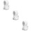 3Pz Clip Microfono Bianco Regolabile Microfono Stand 10