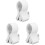 3Pz Clip Microfono Bianco Regolabile Microfono Stand 4