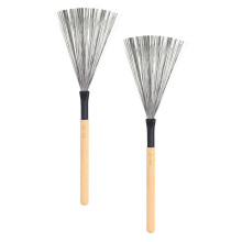 8Pièces Brosse Tambour Bois Acier Confortable Usage