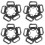 20Pcs Camera Strap Triangle Split Rings Black Lug Mount Connectors 6