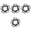 20Pcs Camera Strap Triangle Split Rings Black Lug Mount Connectors 4
