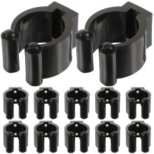 36Pz Porta Aste Pesca Clip Nero Facile Installazione