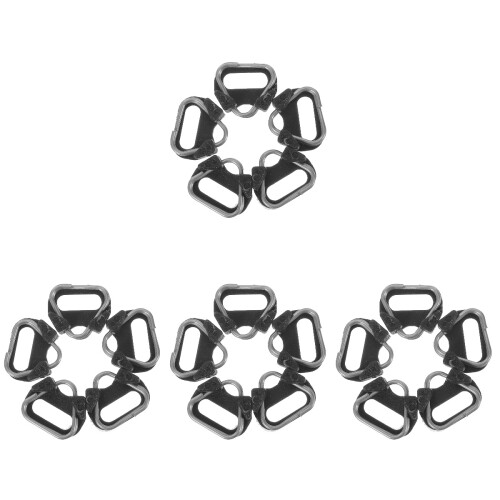 20Pcs Camera Strap Triangle Split Rings Black Lug Mount Connectors 2