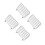 4Pz Sicurezza Miniature in Argento Per Decorazioni Bambole 6