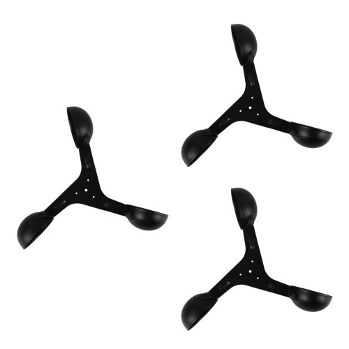 3Pz Ricambio Anemometro Cup 3-Cup Metallo Nero Per E Casa 1