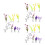 24Pz Erba Decorativa Artificiale in Nylon Per Micro Paesaggi 7