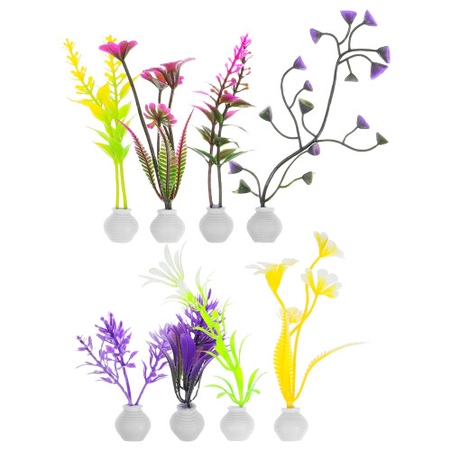 24Pz Erba Decorativa Artificiale in Nylon Per Micro Paesaggi 2