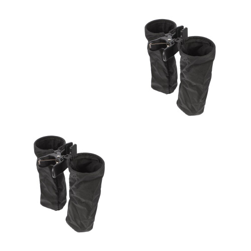 2Set Contenitore Drumstick Nero Porta Bacchette Robusto E Portatile 2