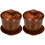 2Set Tazze Per Tè Creative in Marrone Con Coperchio Design 2