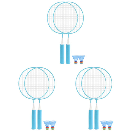 3Set Badminton Durable Racchette Sports Set Per 1