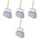 4Sets Metal Cat Litter Scoops Dark Grey for Home Use Comfortable Grip 5