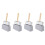 4Sets Metal Cat Litter Scoops Dark Grey for Home Use Comfortable Grip 6